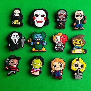 Horror Movies Crocs Shoe Charms Set of 12 - jibbitz Charms